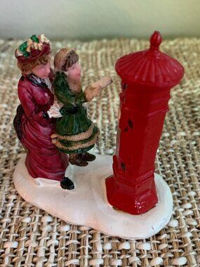 Lemax Christmas Village "Letter to Santa" Victorian Mother and Daughter Figurine